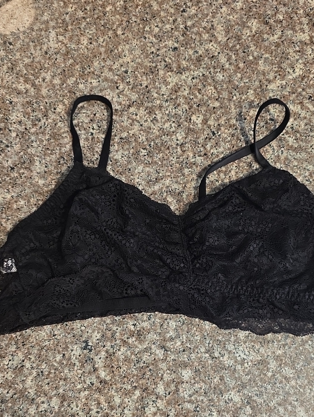 PINK Victoria's Secret Black Lace Bralette